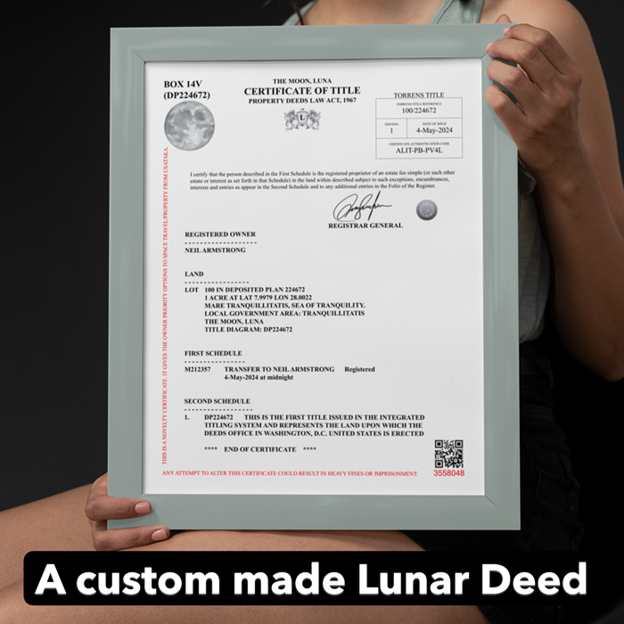 Space Gift: Buy Land on the Moon