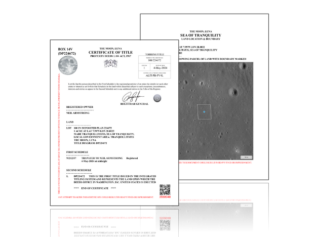 Space Gift: Buy Land on the Moon