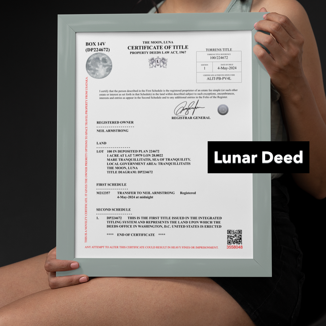 Space Gift: Buy Land on the Moon