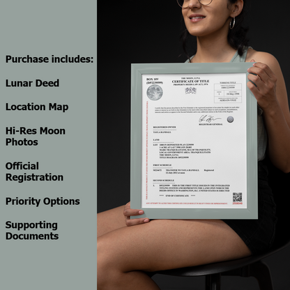 Space Gift: Buy Land on the Moon
